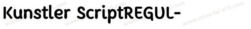 Kunstler ScriptREGUL字体转换